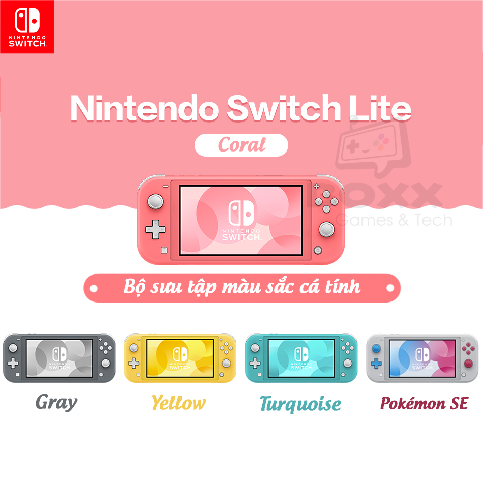Máy chơi game Nintendo Switch Lite - Màu Cool Blue