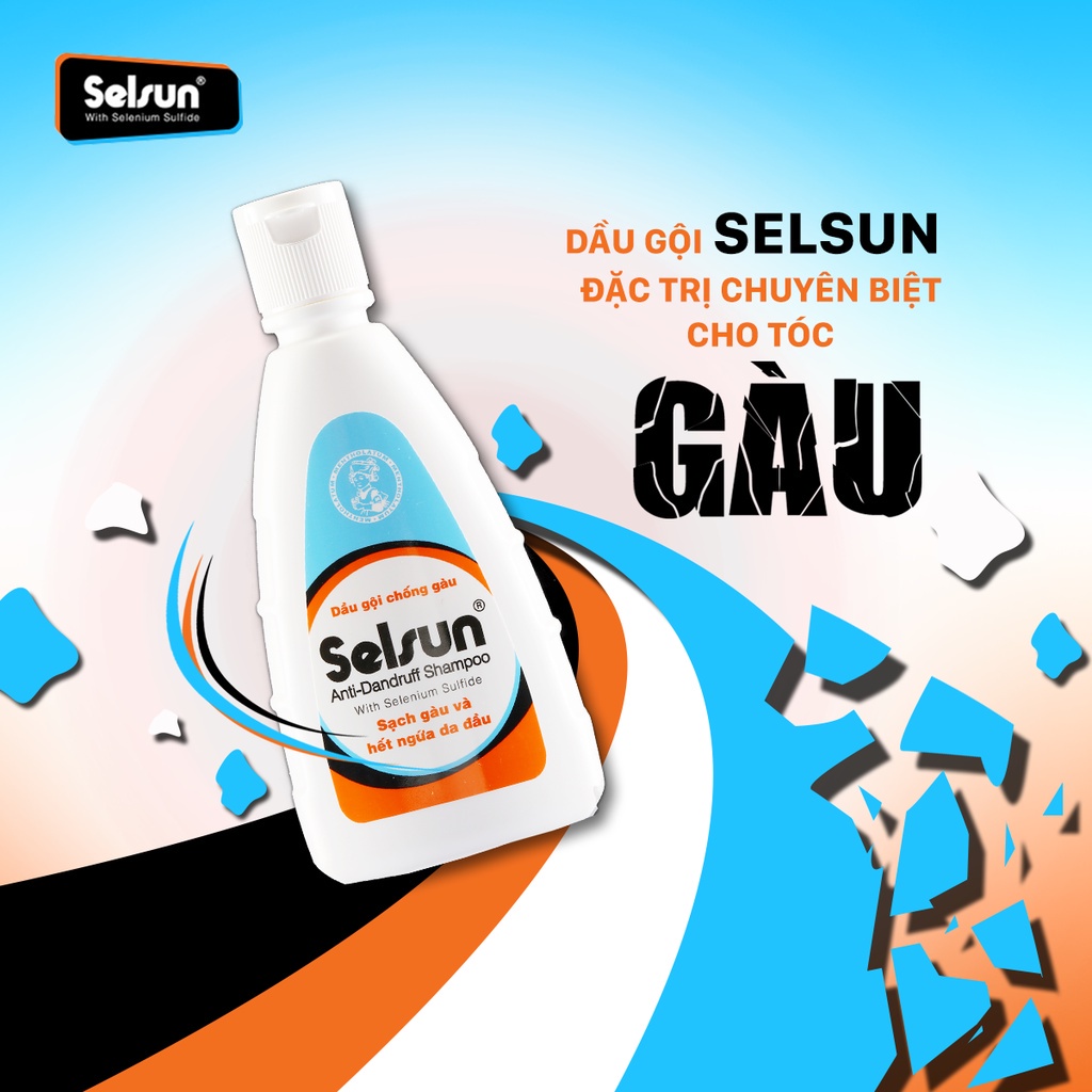 Dầu gội selsun 50ml-100ml chống gàu, giảm ngứa, sạch vảy nấm | dầu gội selsun chính hãng