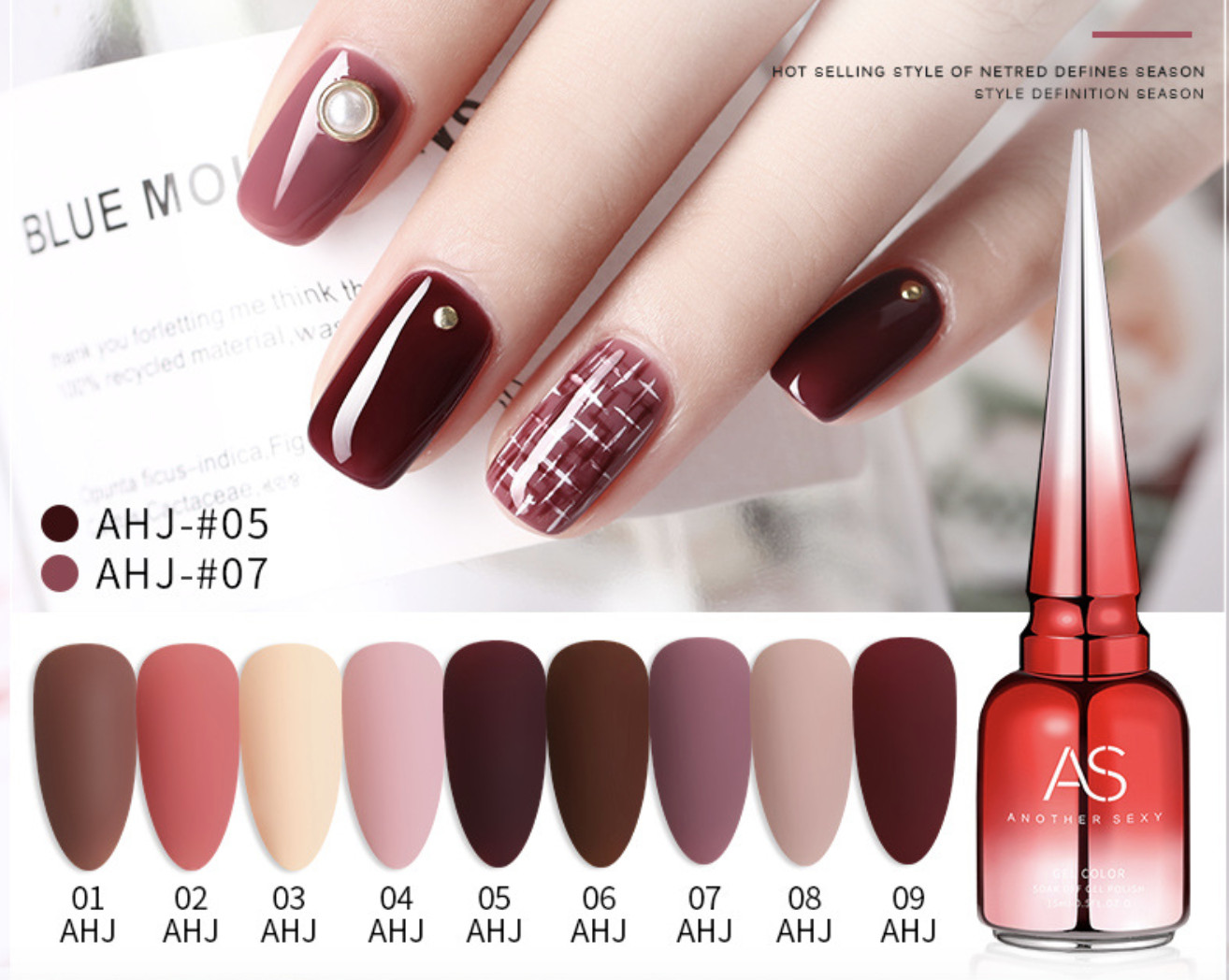 Sơn gel AS mã AHJ chai 15ml