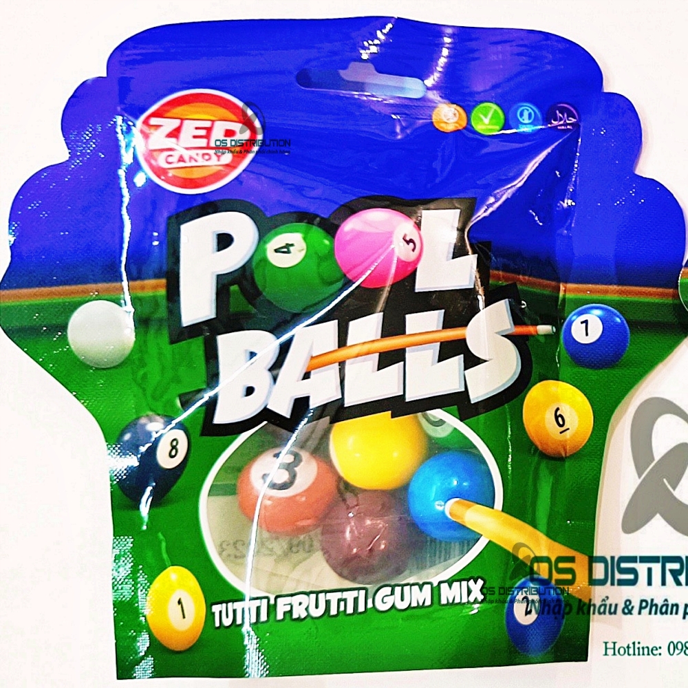 ZED Candy - Kẹo cao su Pool Balls