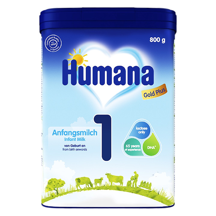 Sữa Humana step 1 của Đức 800g (trẻ từ 0-6 tháng)