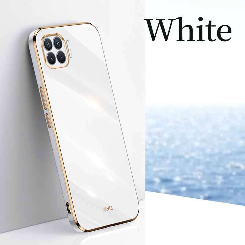 YBD Plating phone Case For OPPO A93 Reno 4F Casing Precise Camera Protection cases Luxury Straight Edge Cover
