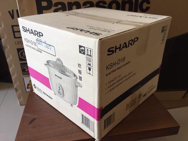 Nồi cơm điện Sharp 1.8lít KSH-D18 nắp rời Thái lan