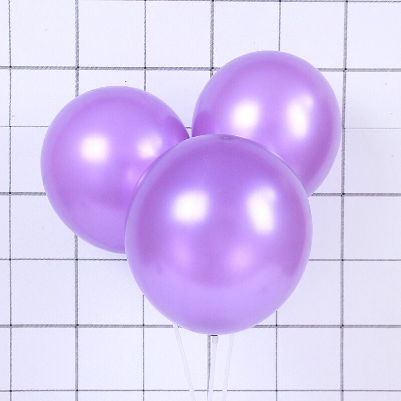 Bịch 100 quả bong bóng nhũ size 10’