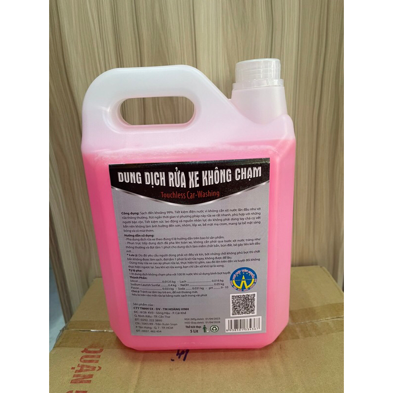 Dung dịch rửa xe không chạm 5 lit 702 chính hãng .