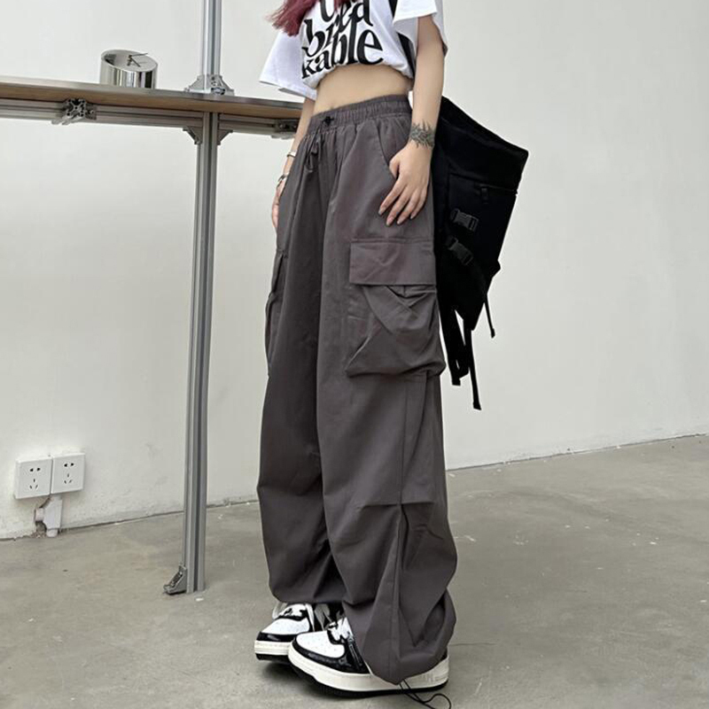 Vintage%20Pockets%20Cargo%20Pants%20Drawstring%20High%20Waist%20Streetwear%20Harajuku%20Baggy%20Wide%20Leg%20Trousers%20Women%20Y2k%20Korean%20Fashion%20Bottoms%20-%20Image%205
