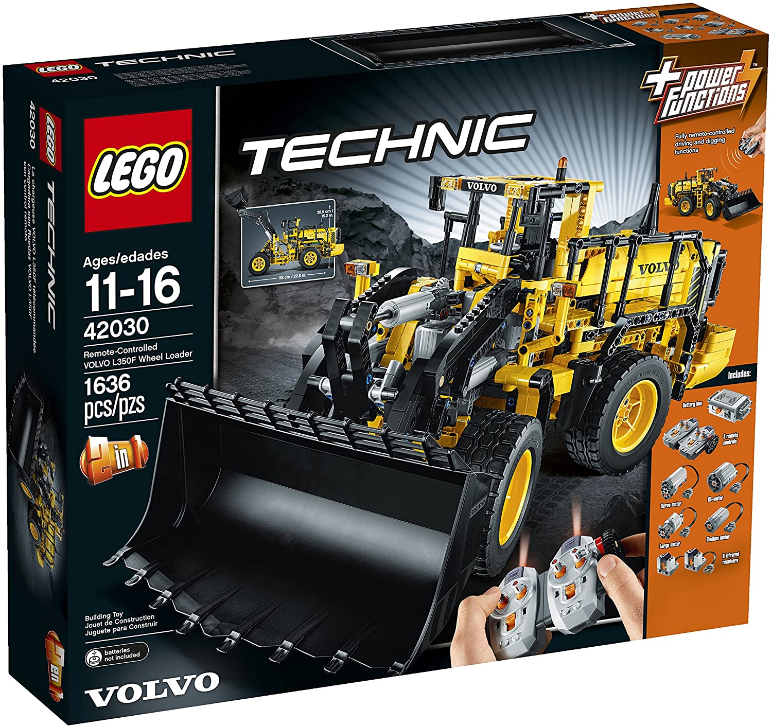 lego technic volvo l350f wheel loader