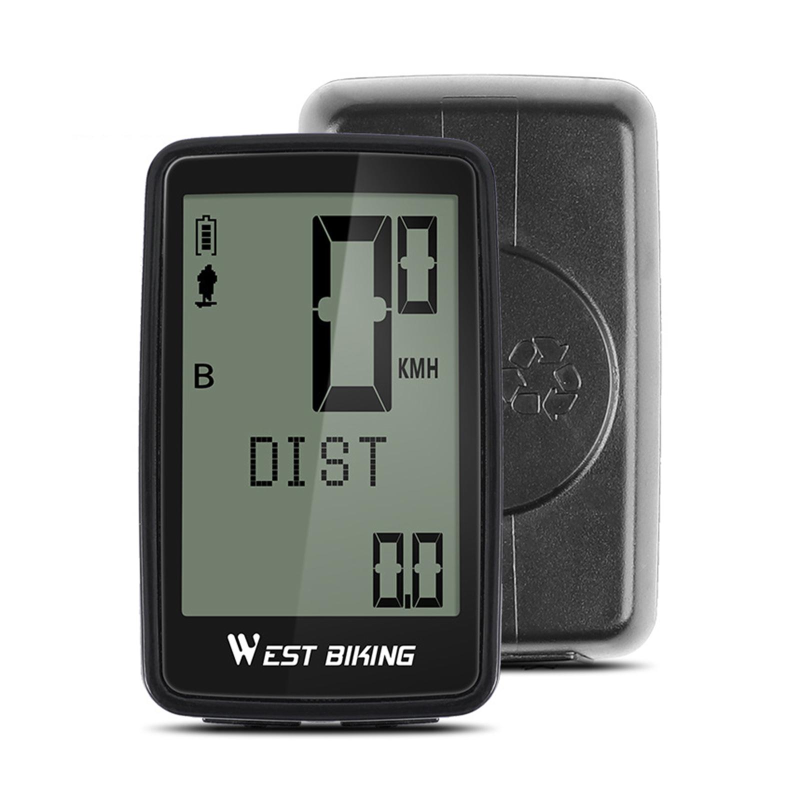 Moon ROCKET Waterproof Bicycle Computer Wireless MTB Bike Cycling Odometer Stopwatch Speedometer Support Five Languages LED Digital Rate