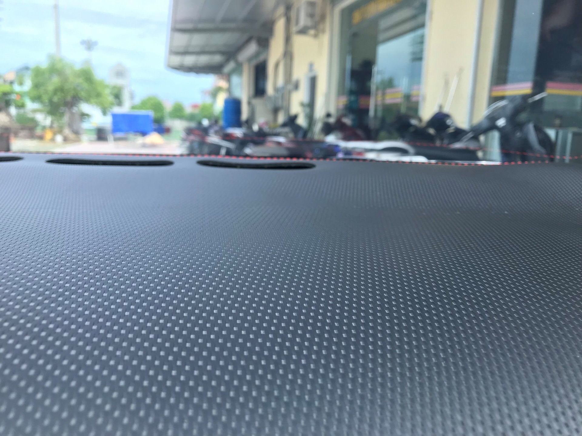 Thảm taplo da vân carbon cao cấp KIA Sonet 2021 - 2023