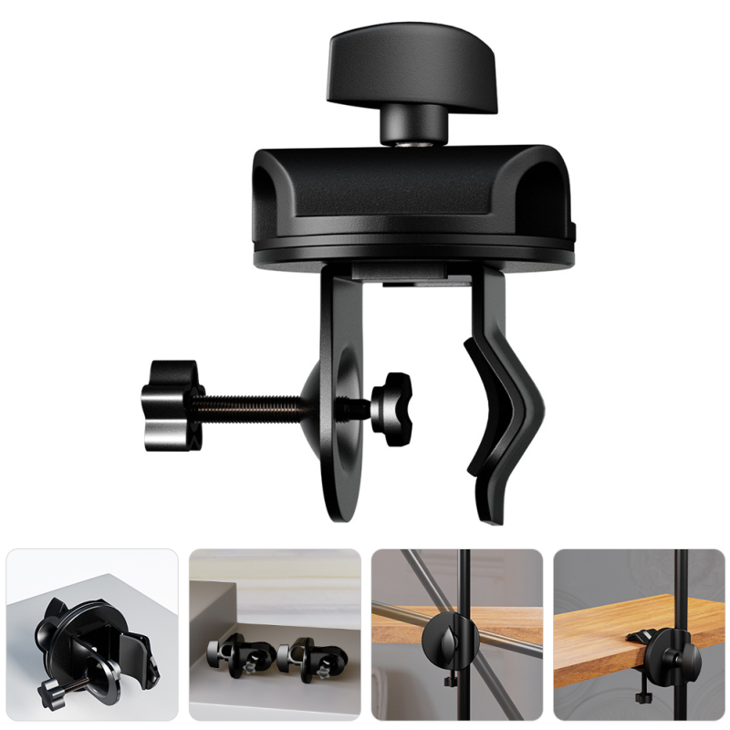 Ficuestore mic clamp mic desk mount clip 19mm microphone arm desk mount clip accessory