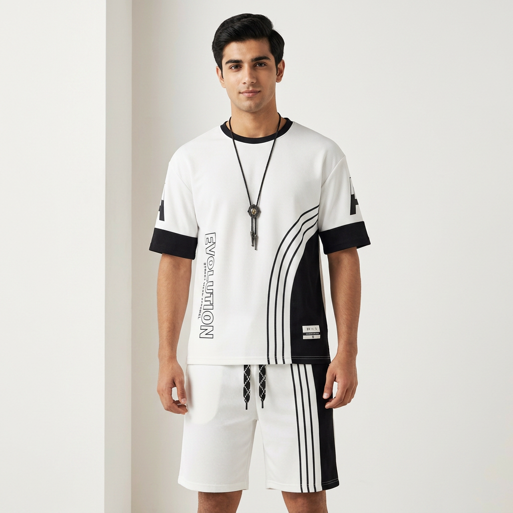 Summer Printed Combo T-Shirt & Pant For Men