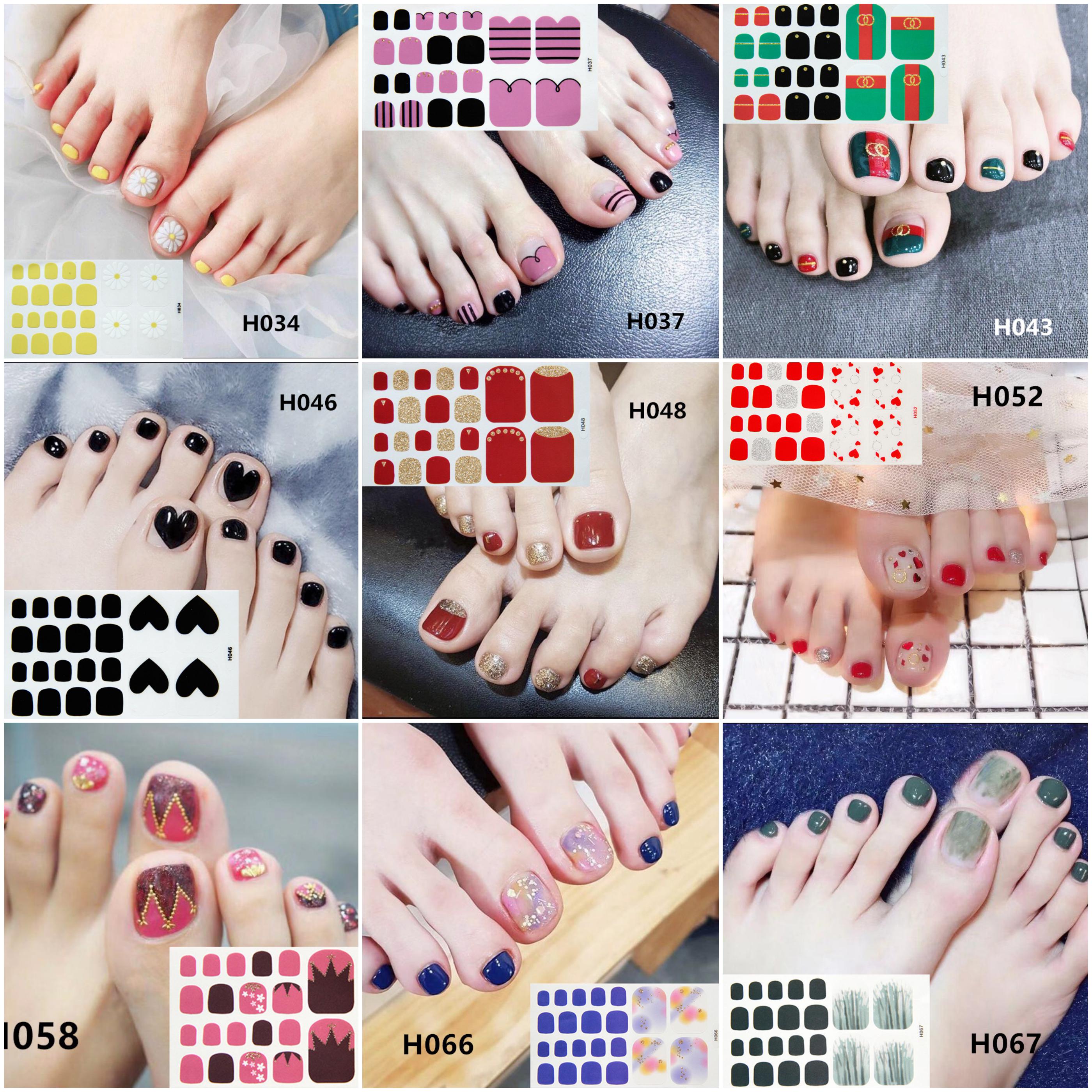 Sticker dán móng chân khô không thấm nước P2