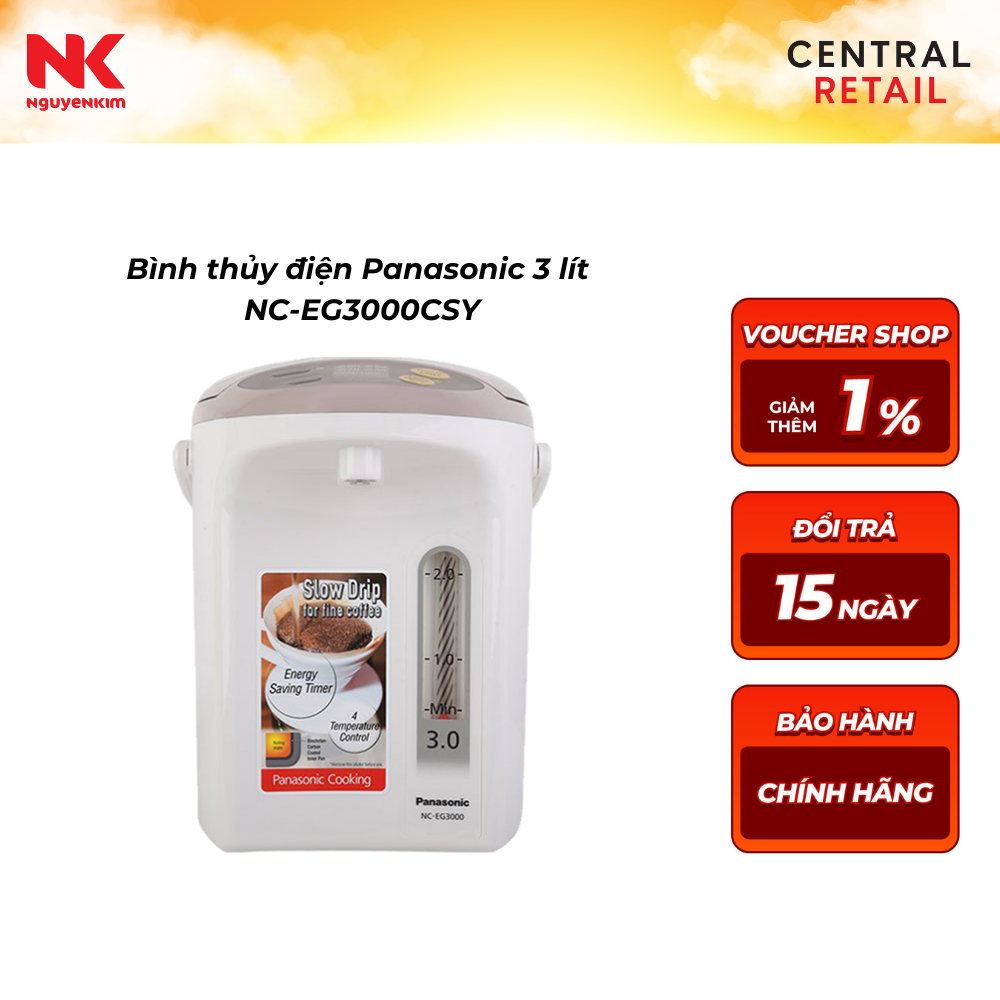 Bình thủy điện Panasonic 3 lít NC-EG3000CSY