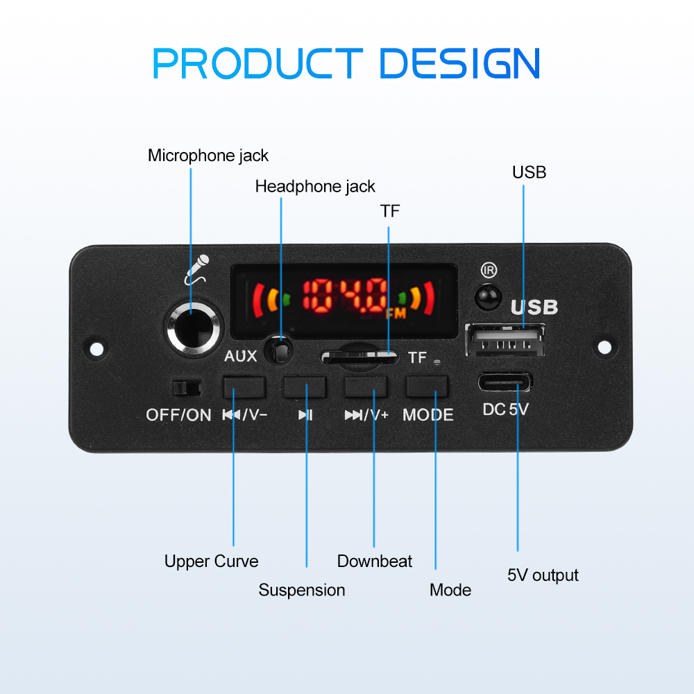 Mp3%20Decoder%20Board%2010w%20Amplifier%20Wireless%20Bluetooth%205.0%20Mp3%20Player%205v%20Car%20Fm%20Module%20Usb%20Tf%20For%20Music%20Subwoofer%20Speakers%20-%20Image%207
