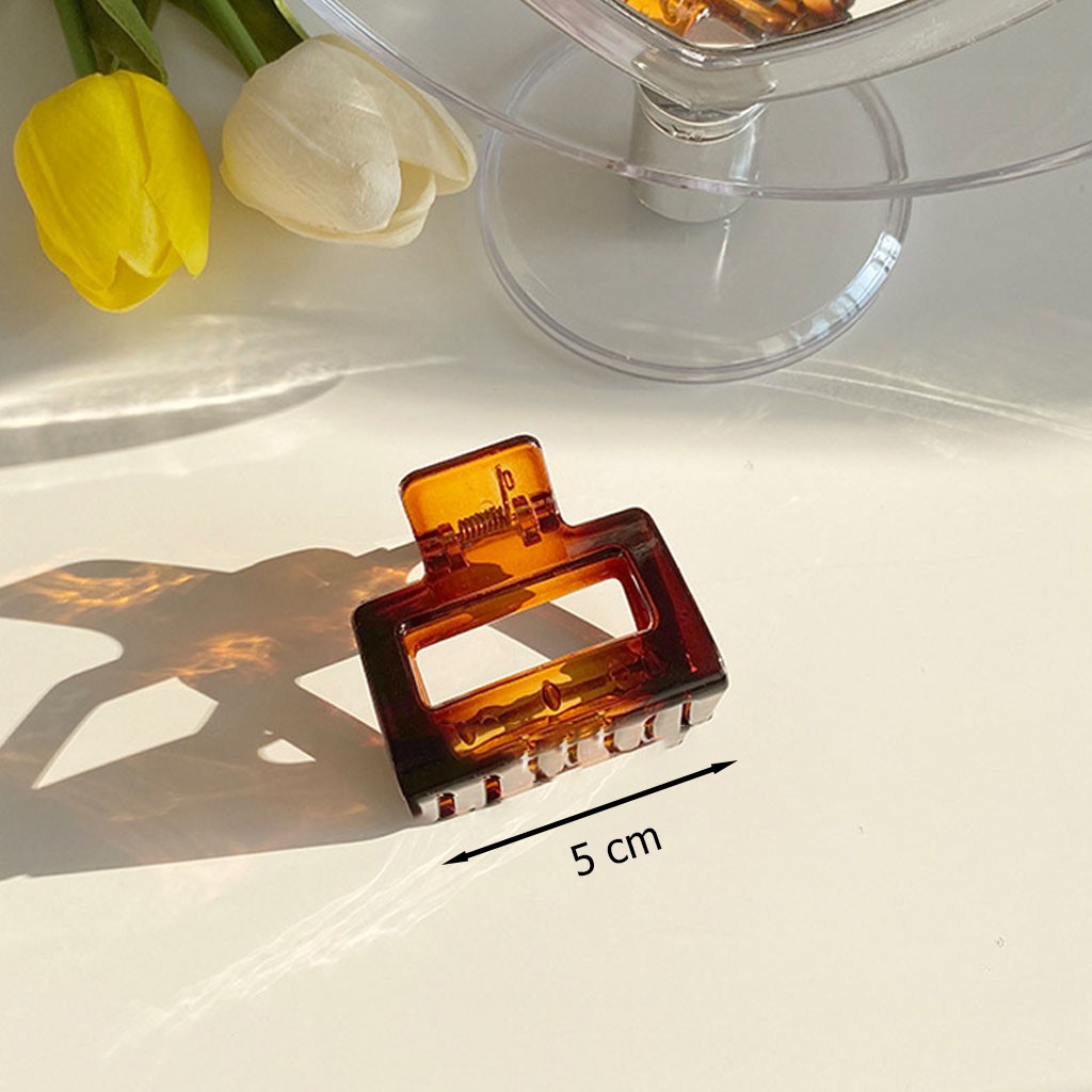 Kẹp tóc càng cua Vuông mini nhiều màu xinh