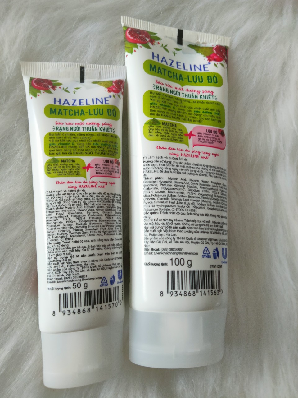 Sữa rửa mặt Hazeline matcha