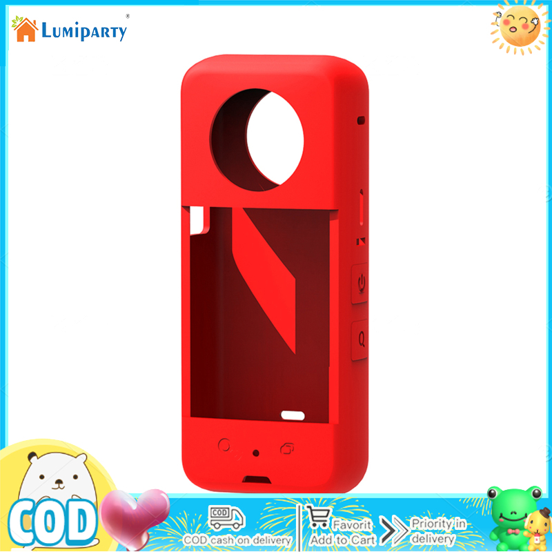 Silicone Case Compatible For Insta360 X3 Lens Protective Cover Panoramic Camera Body Shockproof Case