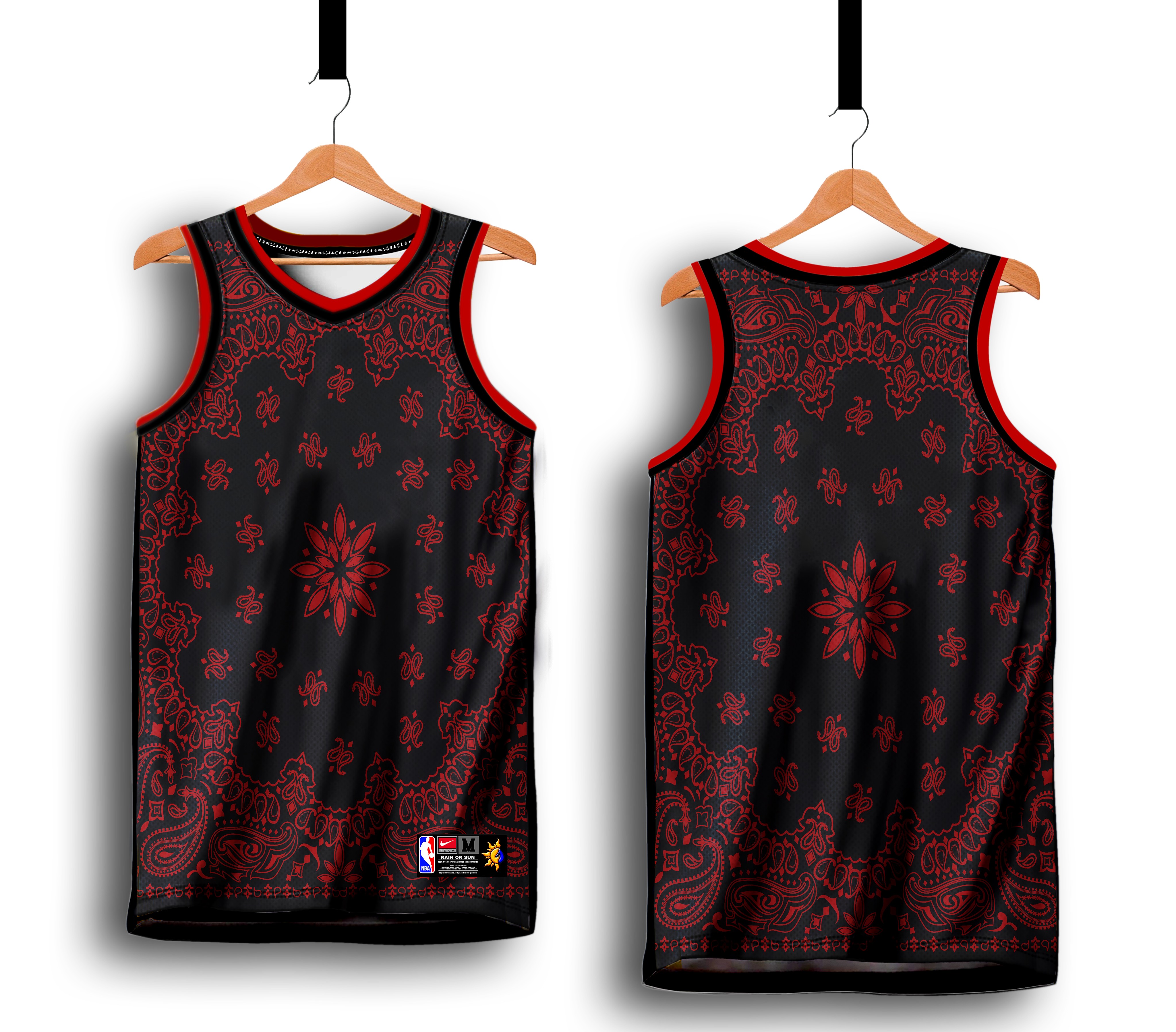 BASKETBALL JERSEY SCARF 01 DESIGN FREE CUSTOMIZE OF NAME & NUMBER ONLY full sublimation high