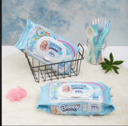 Combo 10 gói khăn ướt Bobby (100tờ)