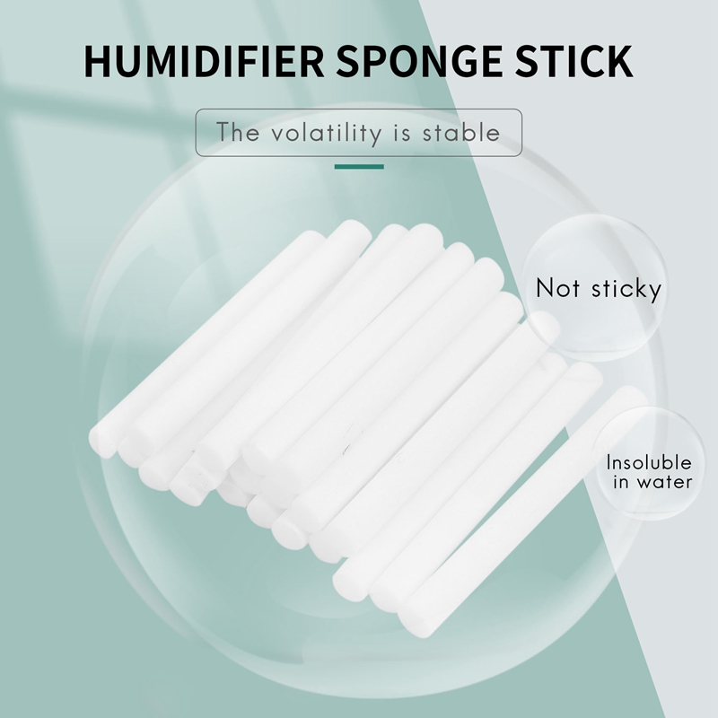 20Pcs Humidifier Filters Replacement Cotton Sponge Stick for USB Humidifier Diffusers Mist Maker Air Humidifier