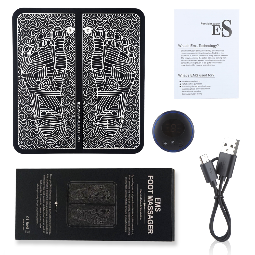 EMS Foot Massage Mat Electrical Muscle Stimulation Therapy Contraction