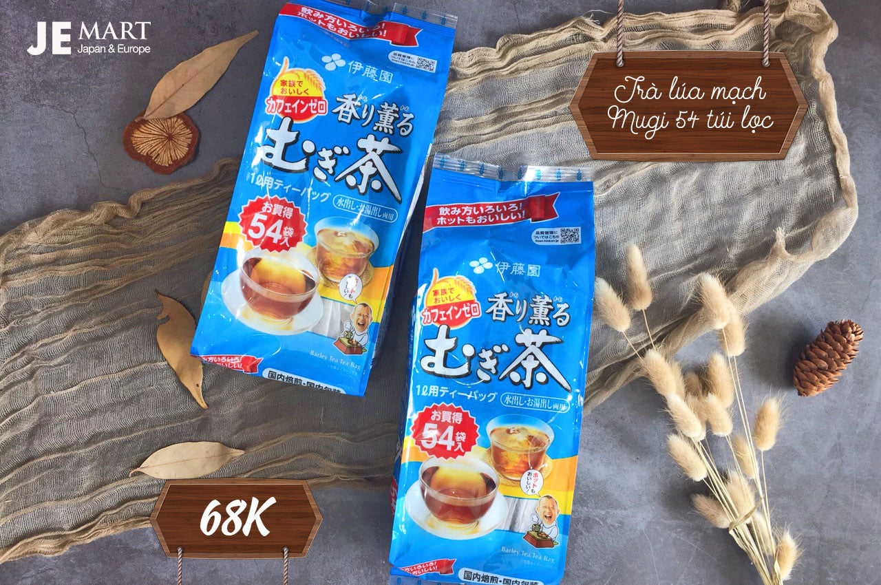 TRÀ LÚA MẠCH NHẬT BẢN MUGI 54 GÓI