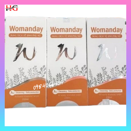 Dung dịch vệ sinh phụ nữ WOMANDAY 200ML ,nứơc rửa phụ khoa