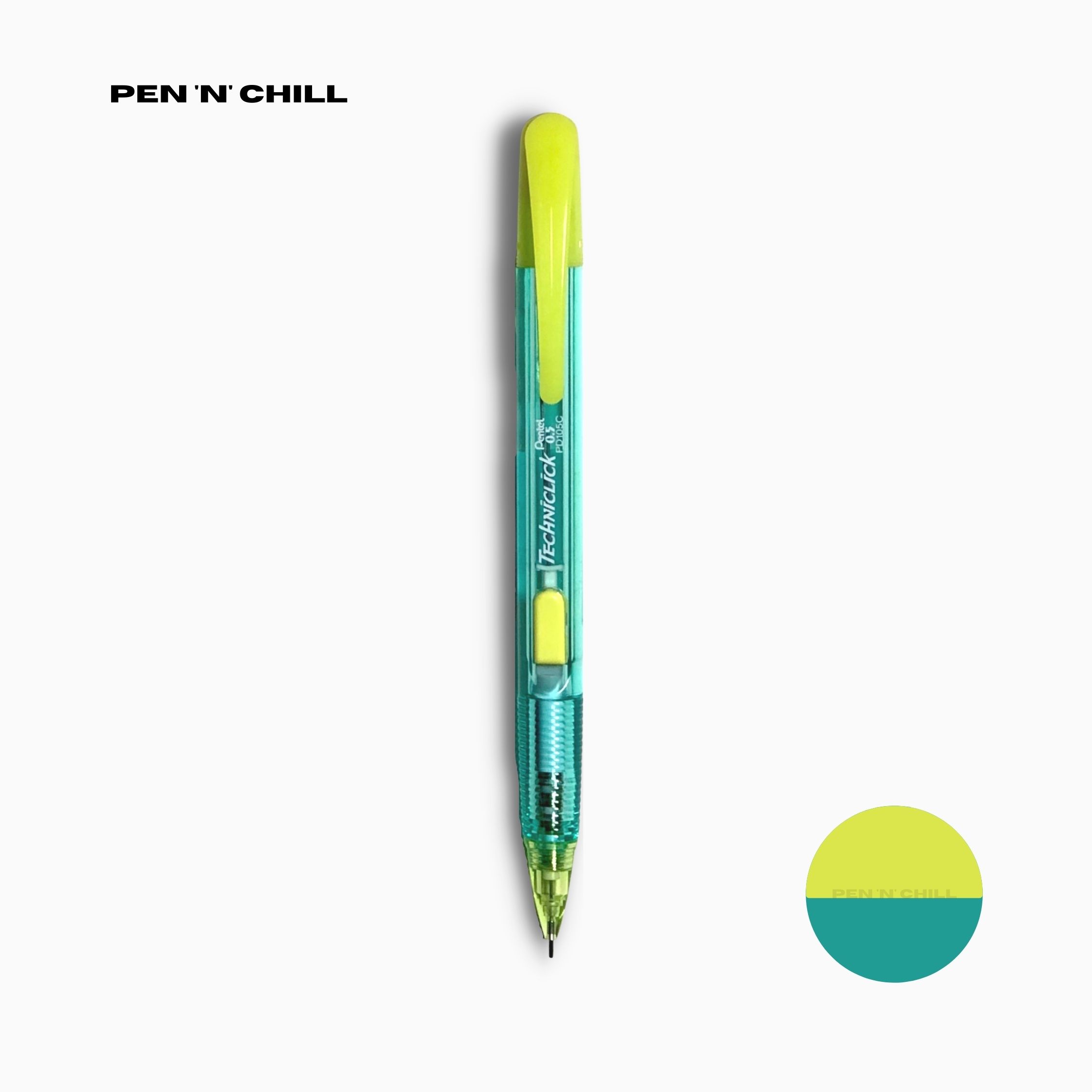 Bút chì bấm cạnh Pentel Techniclick phiên bản mới cỡ ngòi 0.5mm