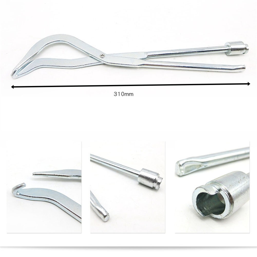 【Bluespot】 Easy to Use Chrome Plated Spring Pliers Perfect for Drum Brake Servicing