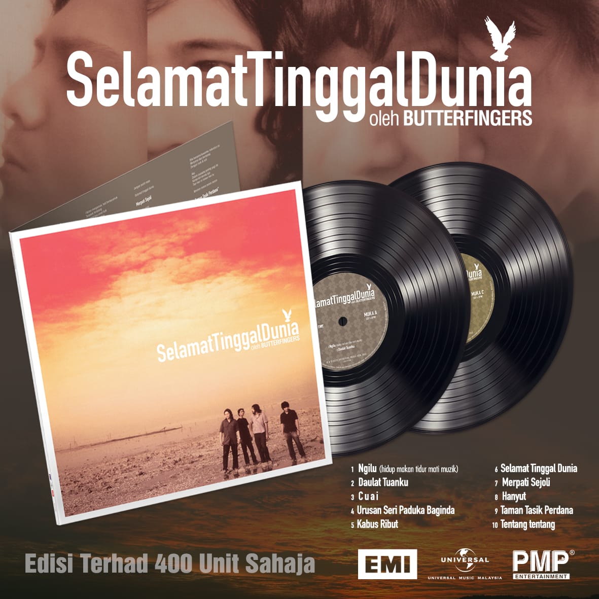 Butterfingers Selamat Tinggal Dunia ( Vinyl / LP/ Piring Hitam ) （ 2