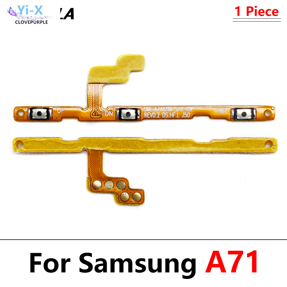 1pcs volume power switch button flex cable for samsung galaxy a01 a02 a11 a12 a21 a31 a41 a51 a71