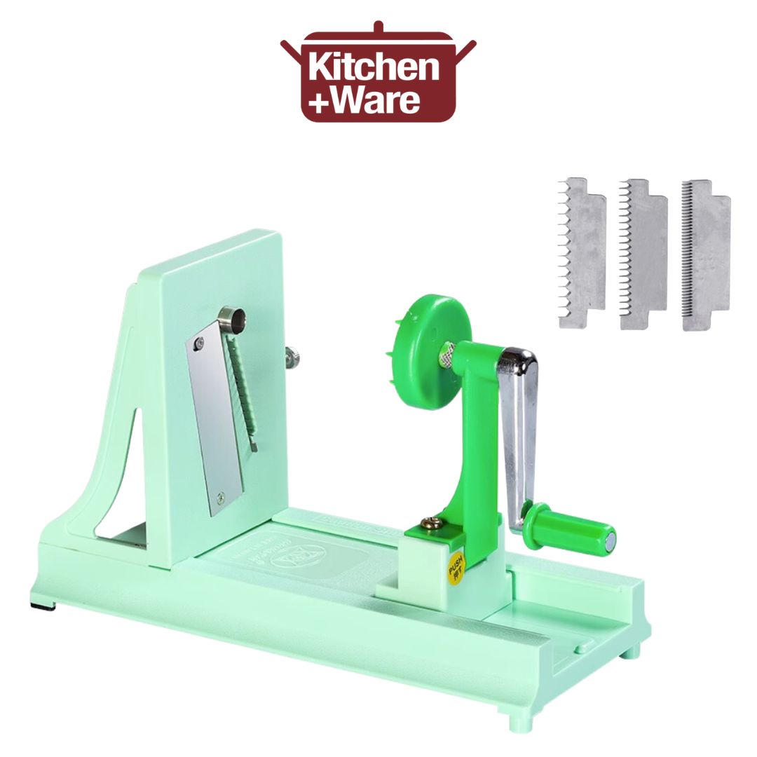 [Taiwan] Turning Slicers Vegetable Cutting Tool with 3 Interchangeable ...