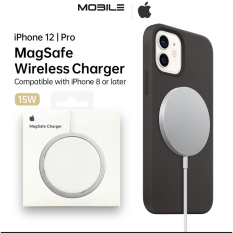 ( HÀNG CHUẨN ) Sạc không dây magsafe cho iPhone 12 – Dùng cho các điện thoại có hỗ trợ sạc không dây, Max 20W, Sạc cực nhanh An toàn cho thiết bị – Bảo hành 12 tháng
