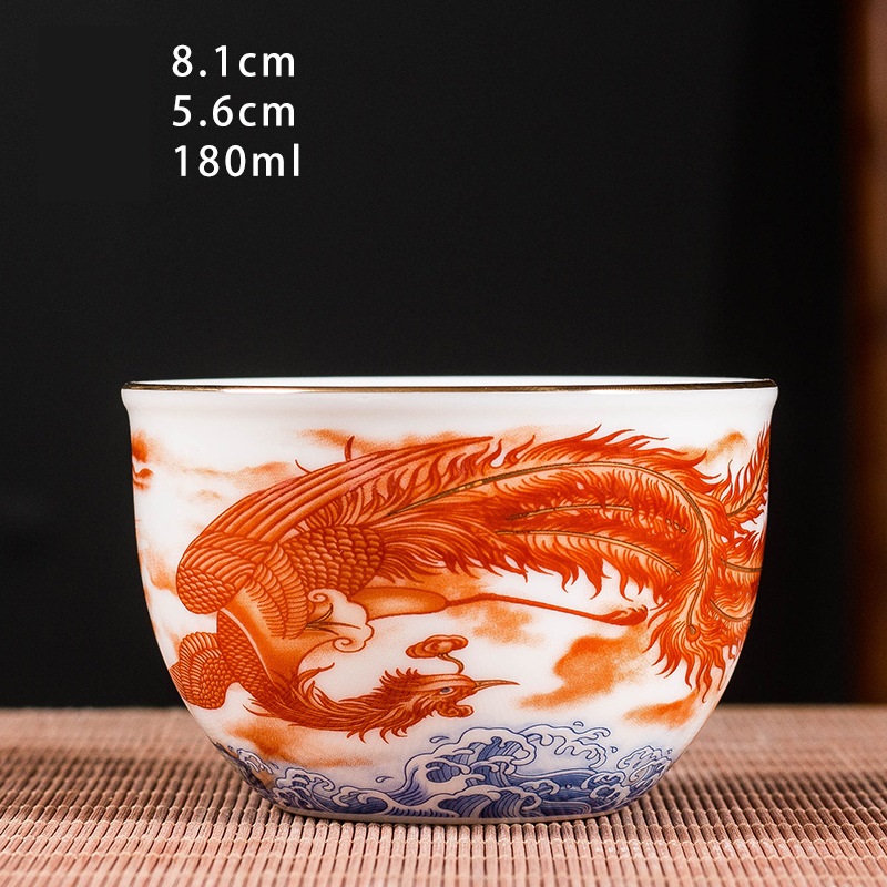Chén trà Chủ Long Phụng sứ Cảnh Đức Trấn