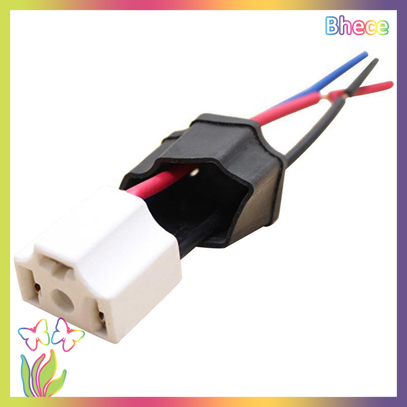 Bhece H4 9003 Ceramic Wire Wiring Car Head Light Bulb Lamp Harness Socket Plug
