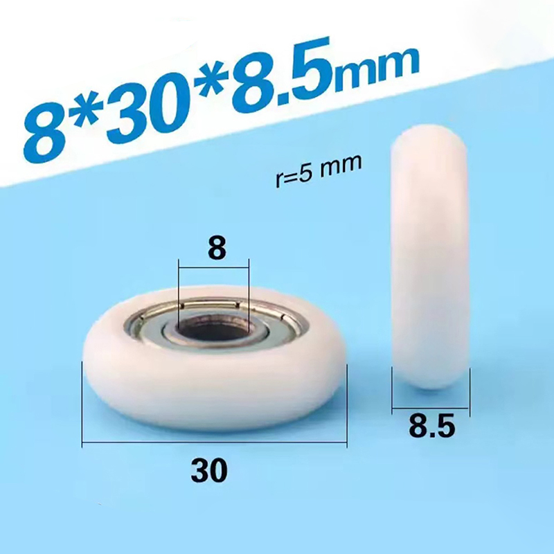 1Pc%20608%20ZZ%208*30*8.5mm%20POM%20Nylon%20Round%20Type%20Roller%20Wheel%20POM%20Wrapped%20608ZZ%20Bearing%20Pulley%20Plastic%20Wheel%20MENGYU%20-%20Image%209