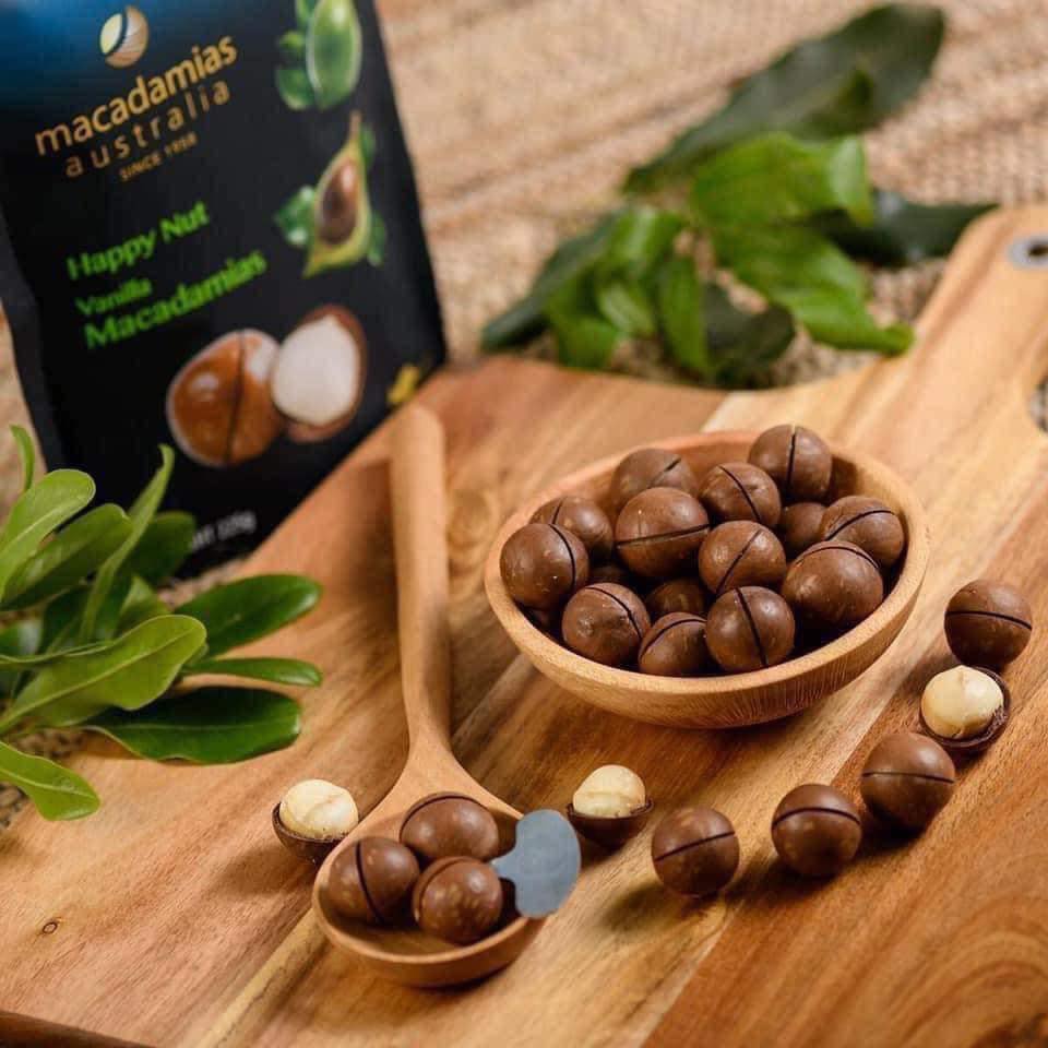 Hạt Macca Úc Macadamias Happy Nut 225g