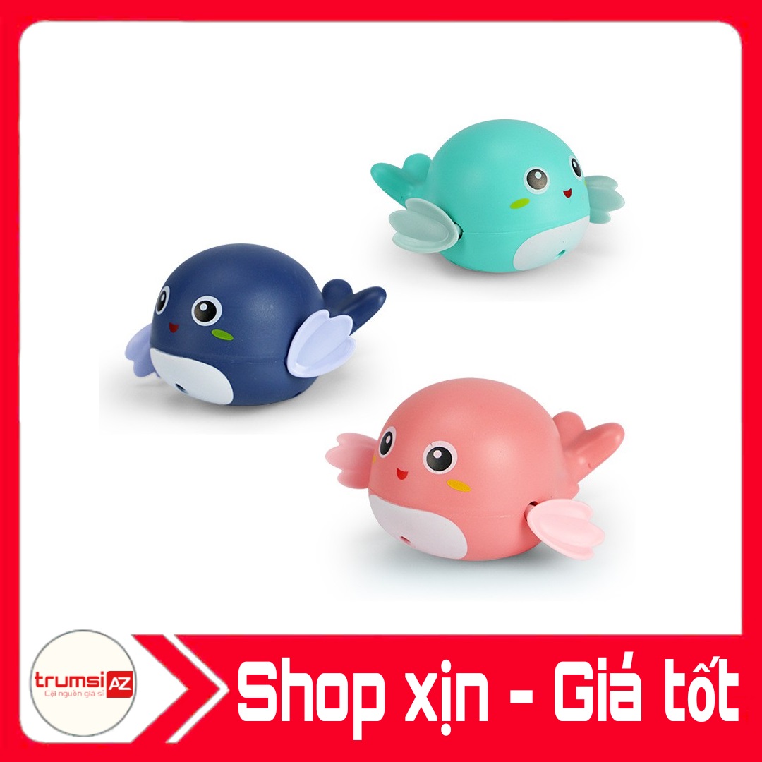 Cá heo thả bồn tắm đồ chơi vui nhộn cho bé