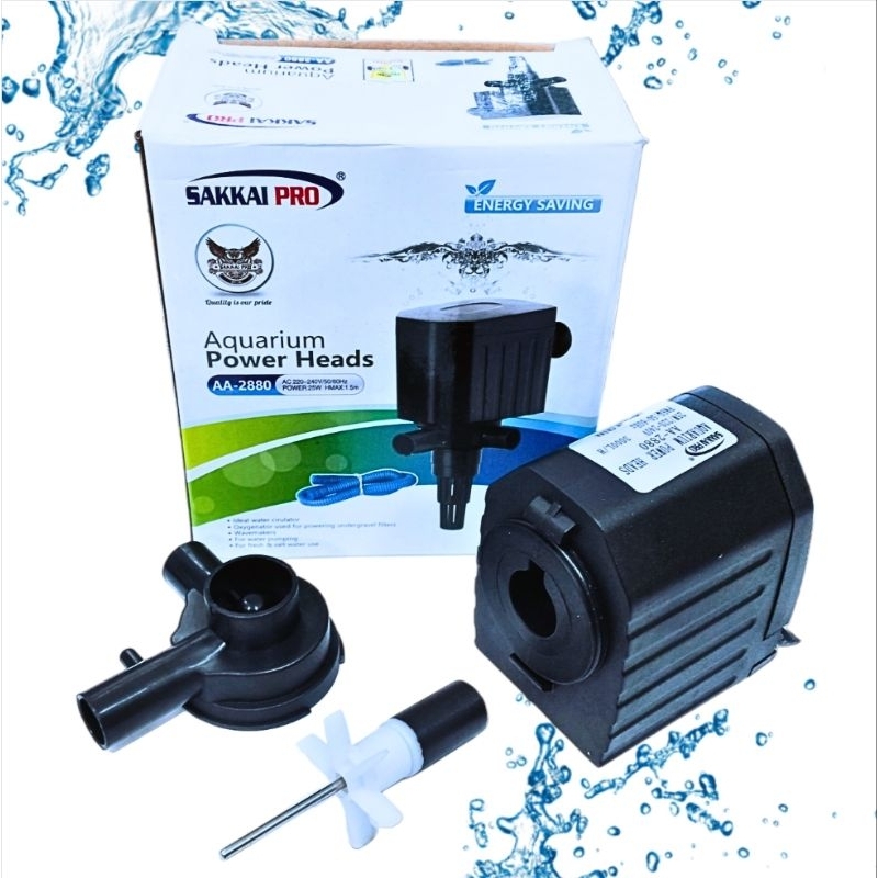 Pompa Aquarium kolam hidroponik SAKKAI PRO AA 2880 Submersible pump