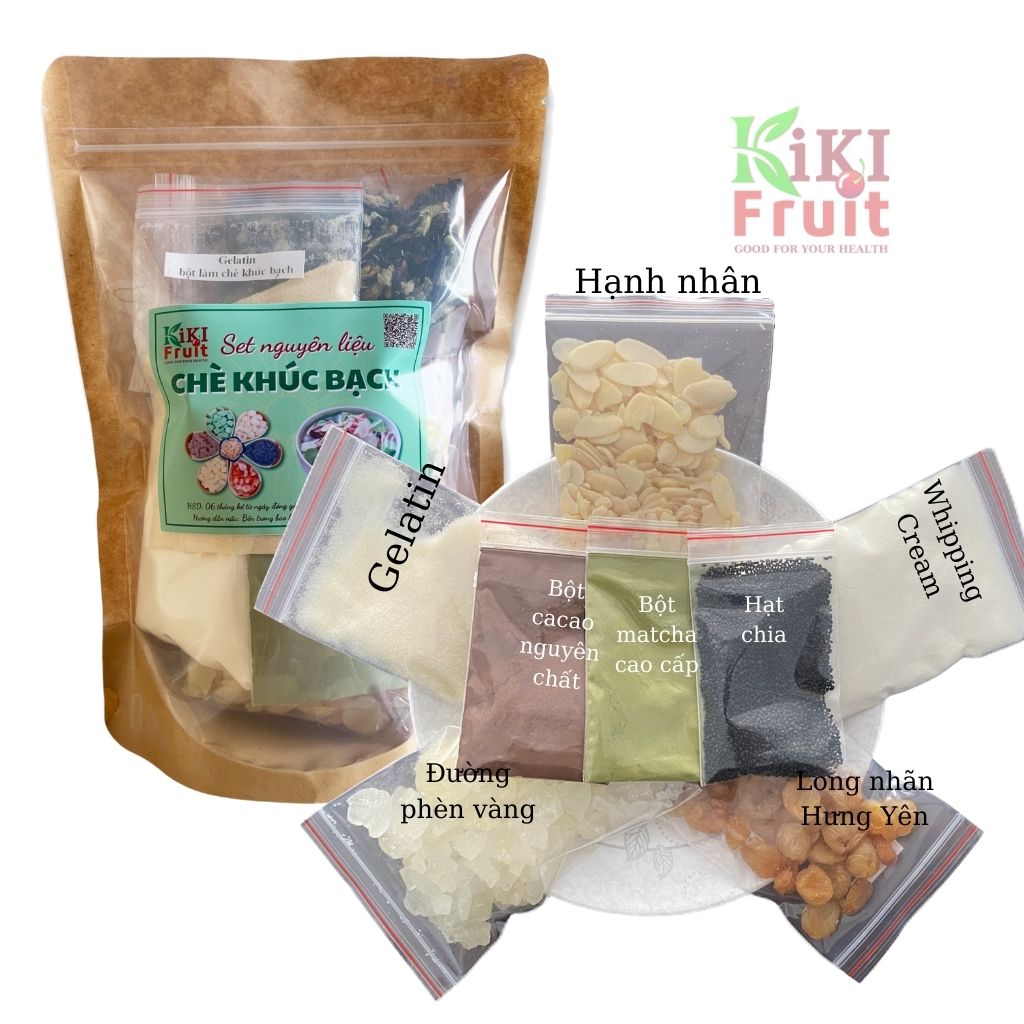 Combo 2 Set Chè Ngon, Chè Khúc Bạch Chè Dưỡng Nhan - KiKi Fruit