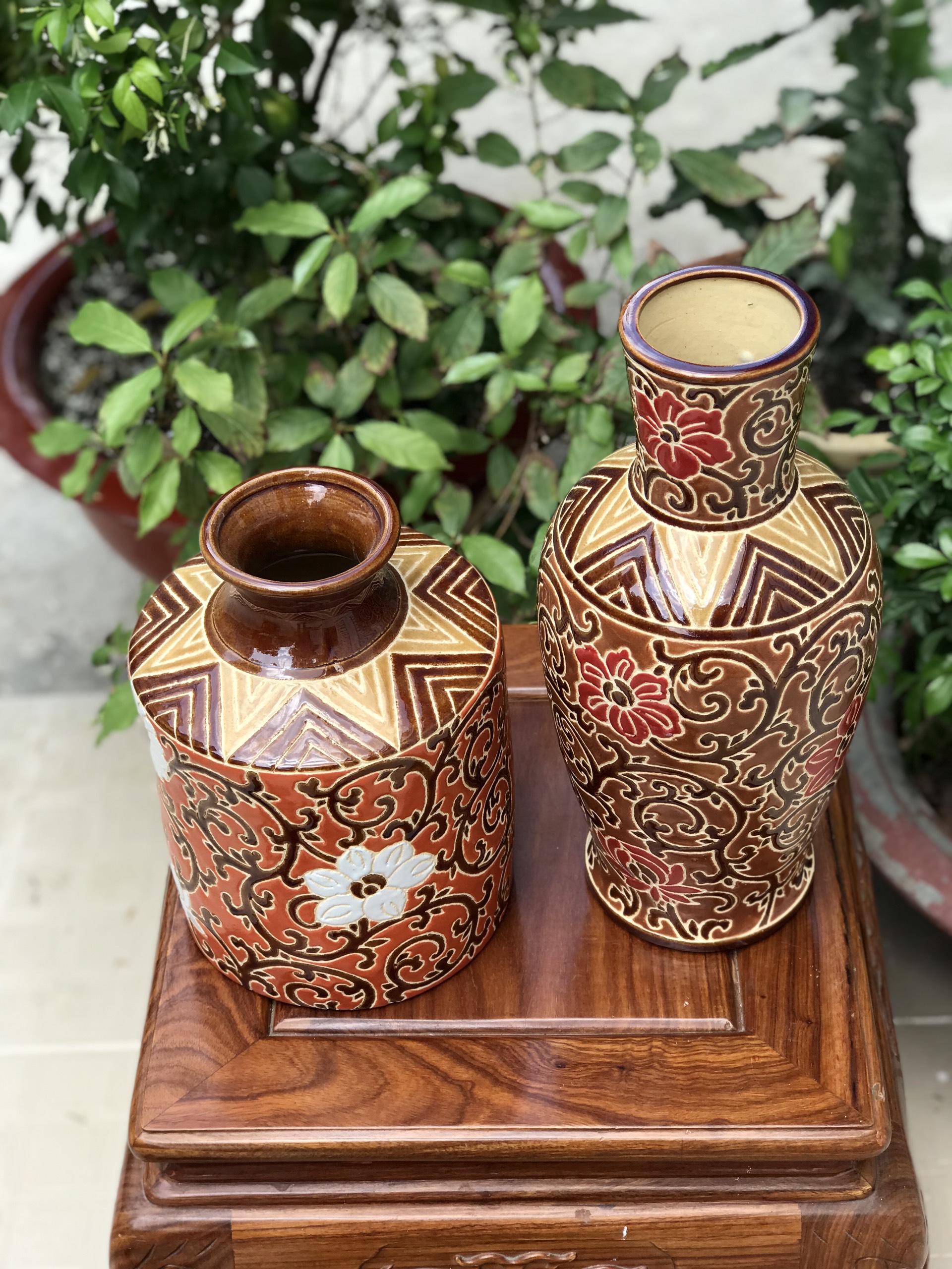 Bình hoa dây lá cam HN gốm sứ Nam bộ