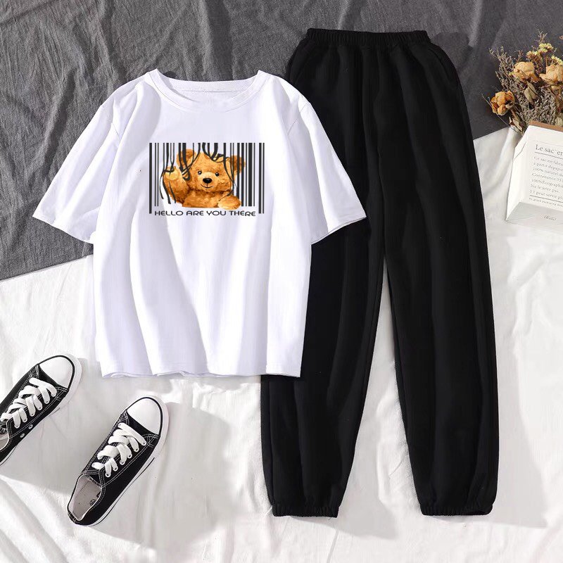 SET ÁO GẤU HELLO KÈM QUẦN BOOM