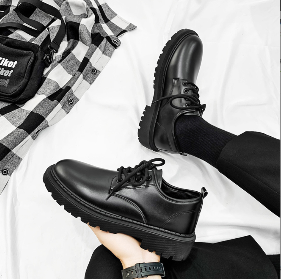 (VIDEO THẬT HÀNG TUYỂN CHỌN) Giày Bốt dr martens Monkey thấp cổ tăng chiều cao 6 cm