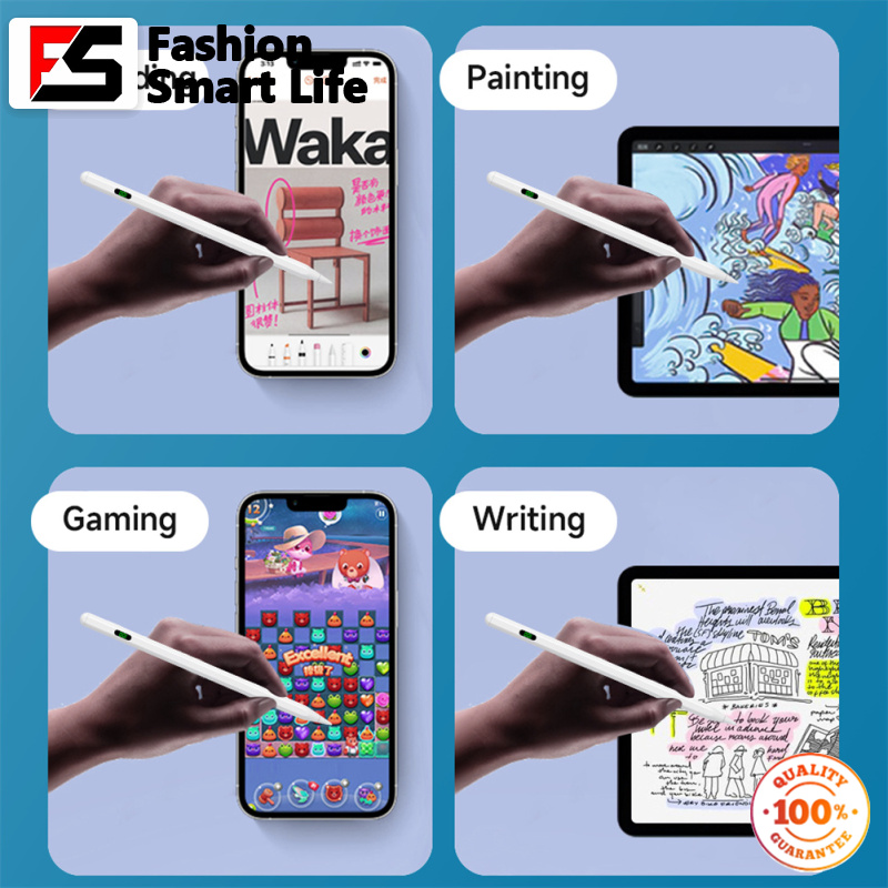 Capacitive Stylus Pen With Digital Power Display Compatible For Ipad Android Tablet PC (2268 Digital Display Universal)