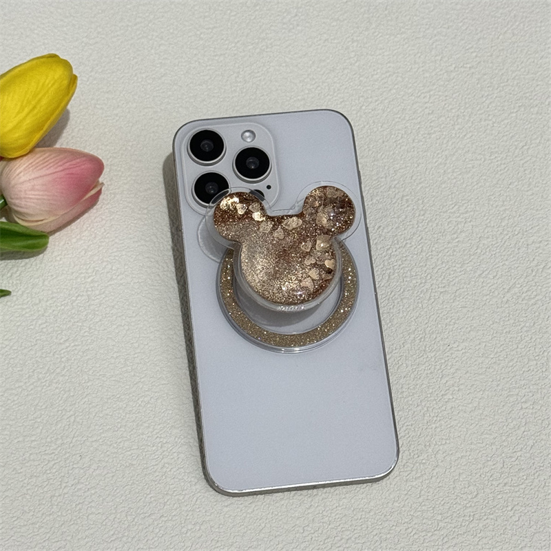 Zeallion Cartoon Mouse Head Pattern Magsafe Attraction Phone Grip Tok Phone Holder for iPhone Stand.