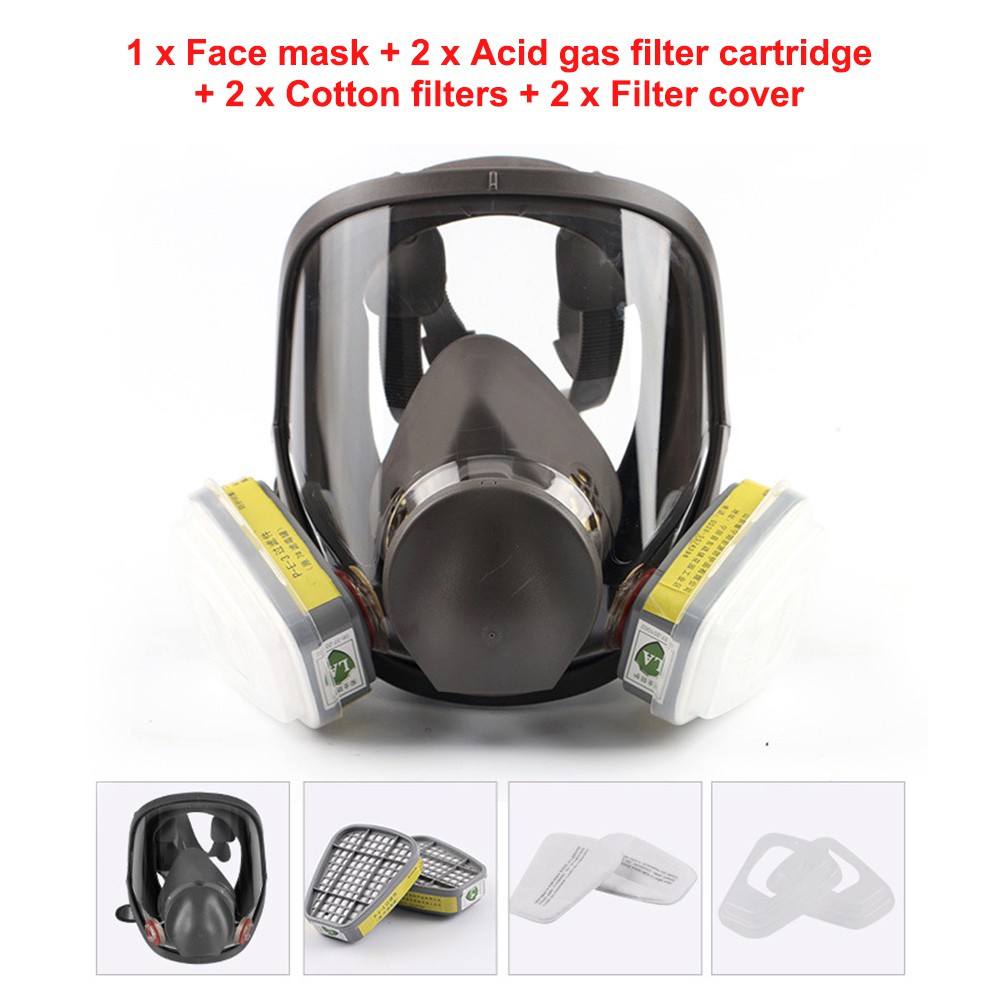 Full Face 6800 mask Chemical Spray Painting Respirator Vapour Gas Mask