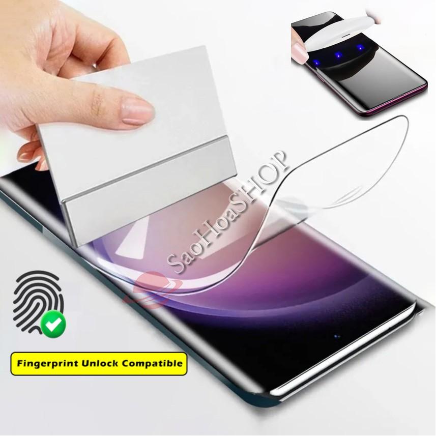 Miếng dán PPF UV Samsung S10, S10 plus, S10 5G (dán màn hình cong xài được vân tay)