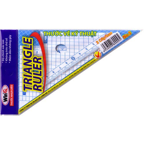 Thước Eke WinQ Lớn, No.6 (2C/Bộ)