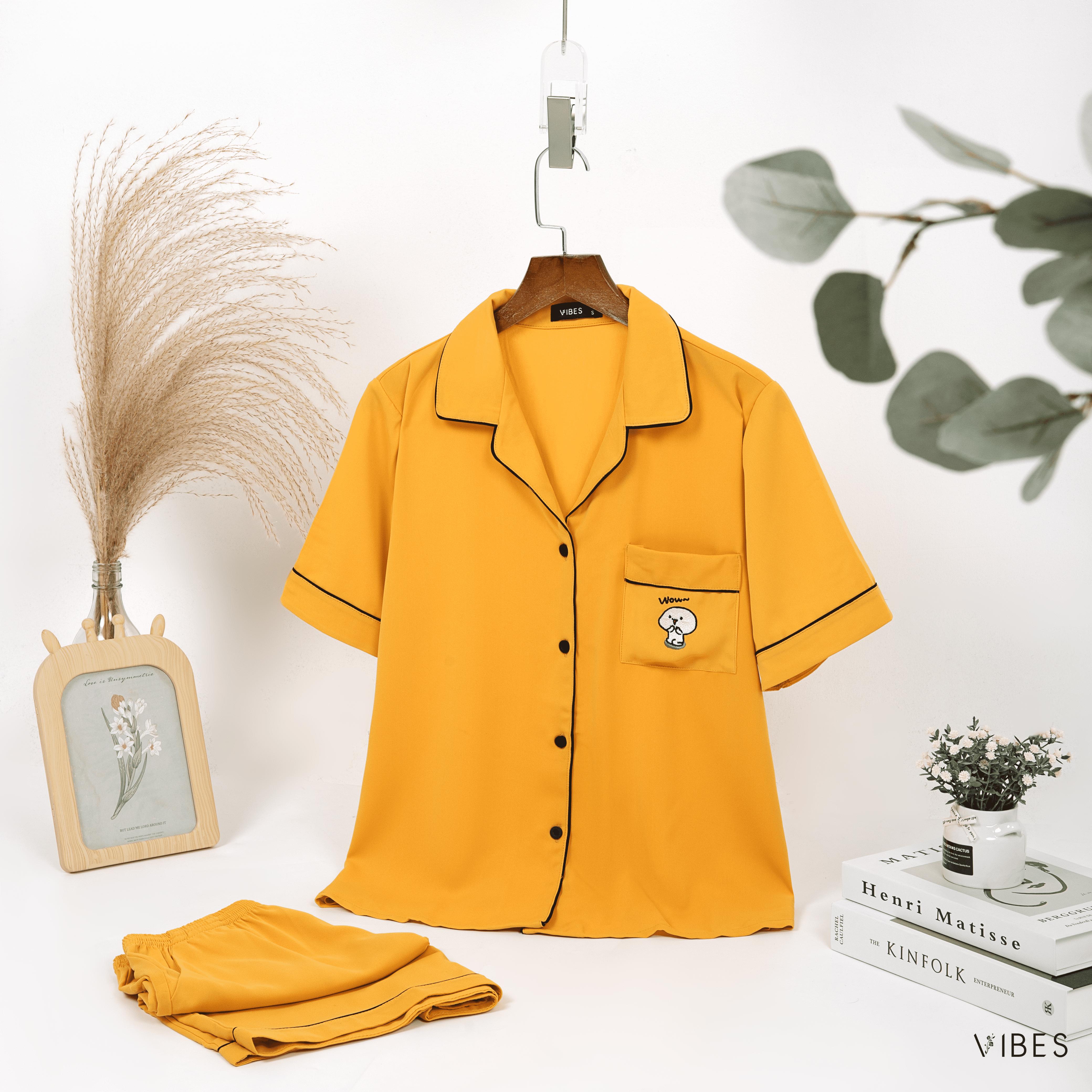VIBES Pijama ngắn Meme Py Set