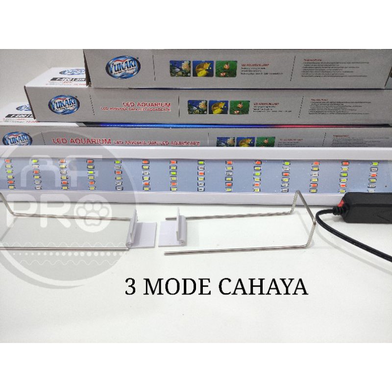 LAMPU LED AQUARIUM AQUASCAPE ARWANA YUKARI F 200,300,400,500,600,800